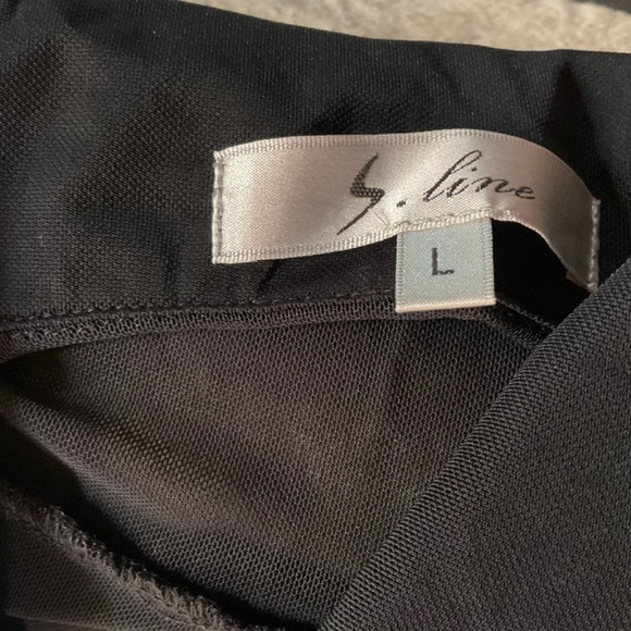 Black see thru blouse. Button up. Size large. - Picture 7 of 10